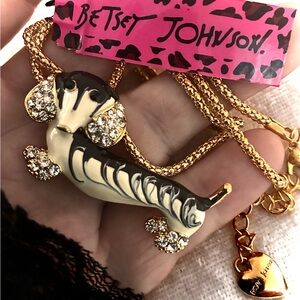 DACHSHUND PUPPY DOG NECKLACE Betsey Johnson inspired